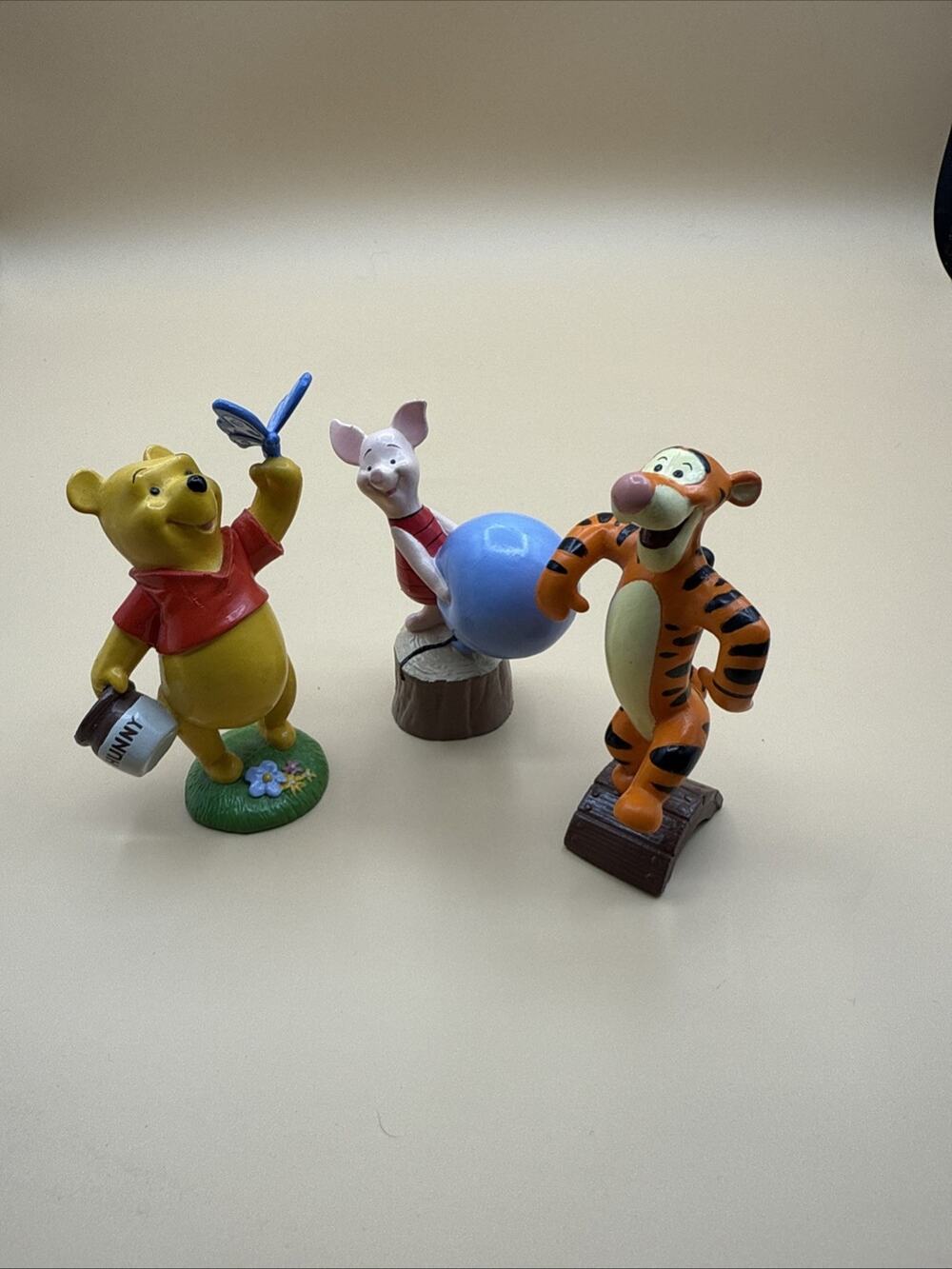 Vintage Disney Store Lil Classics Winnie The Pooh Piglet Tigger 4" PVC Figures